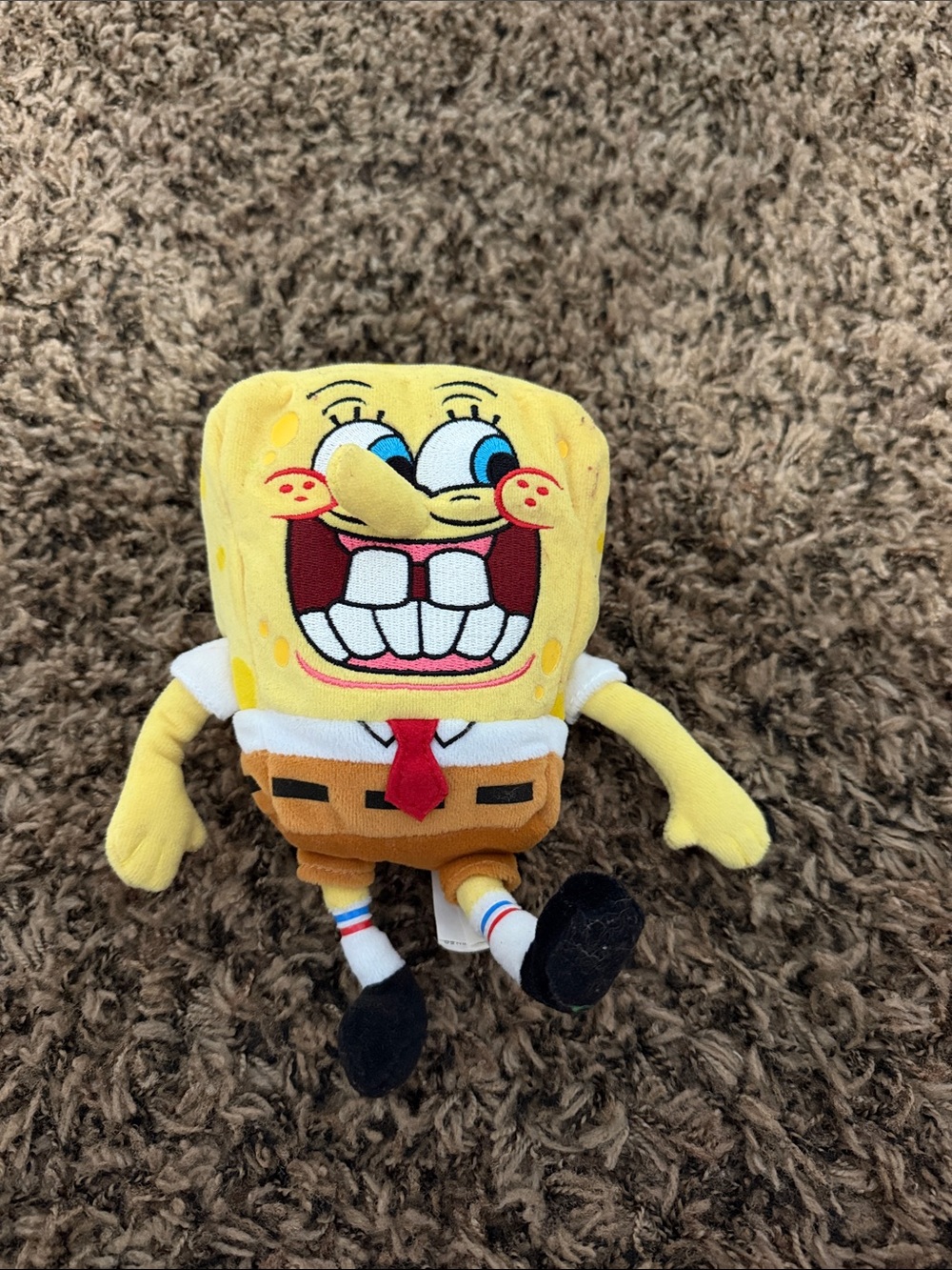 Nickelodeon SpongeBob SquarePants Yellow Plush with Red Tie